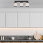 Opviq Way - 11636 Lámpara de araña blanco y negro